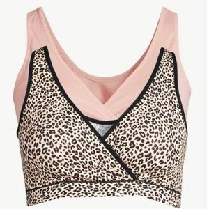 Joyspun Women's Maternity Wrap Front
Nursing Bra, 2-Pack, Sizes:Large